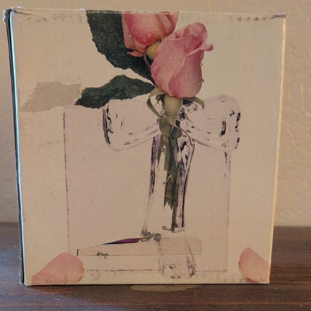 Ribbon Bud Vase 5" Square